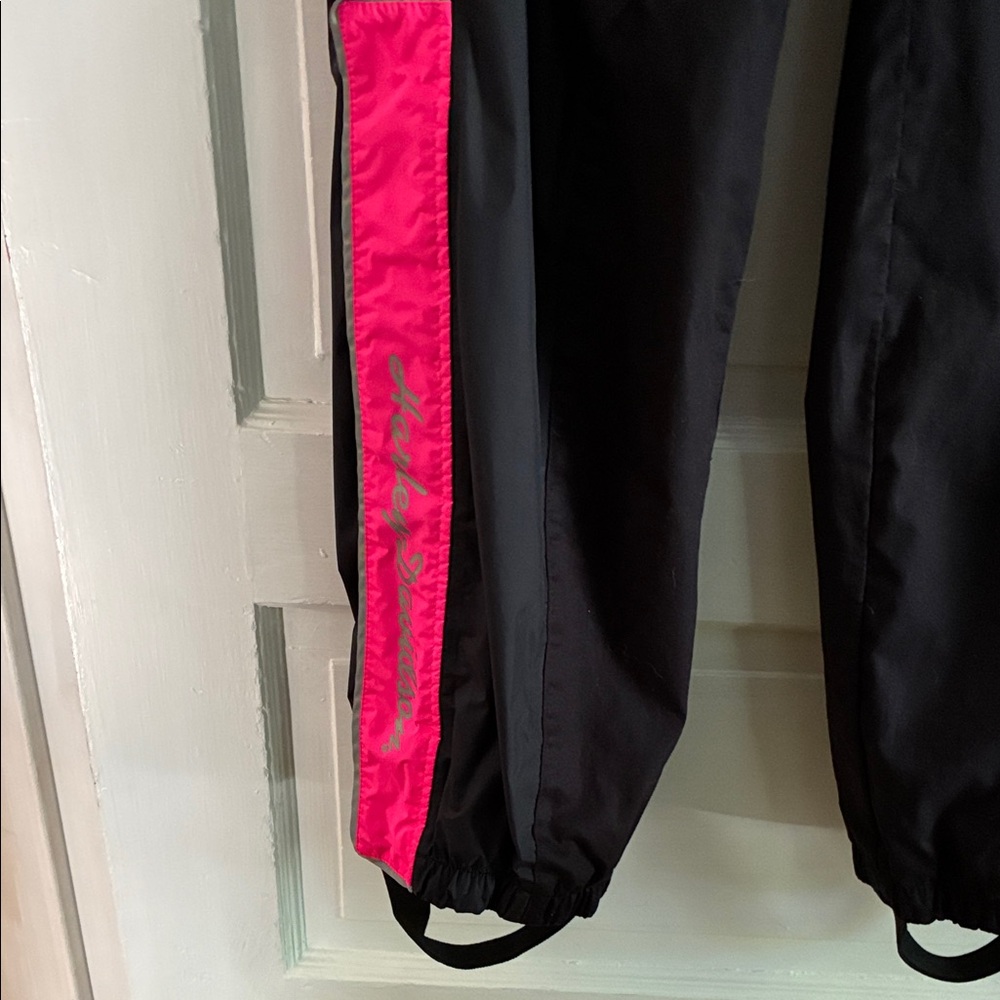Harley-Davidson Black and Pink Track Pants - Picture 2 of 7